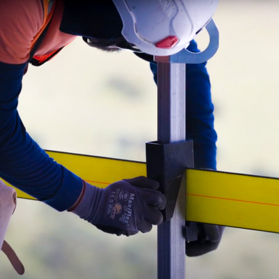 Tie Down WebRail 60 ft Kit, Portable Fall Arrest and Tensioned Guardrail System - 73073