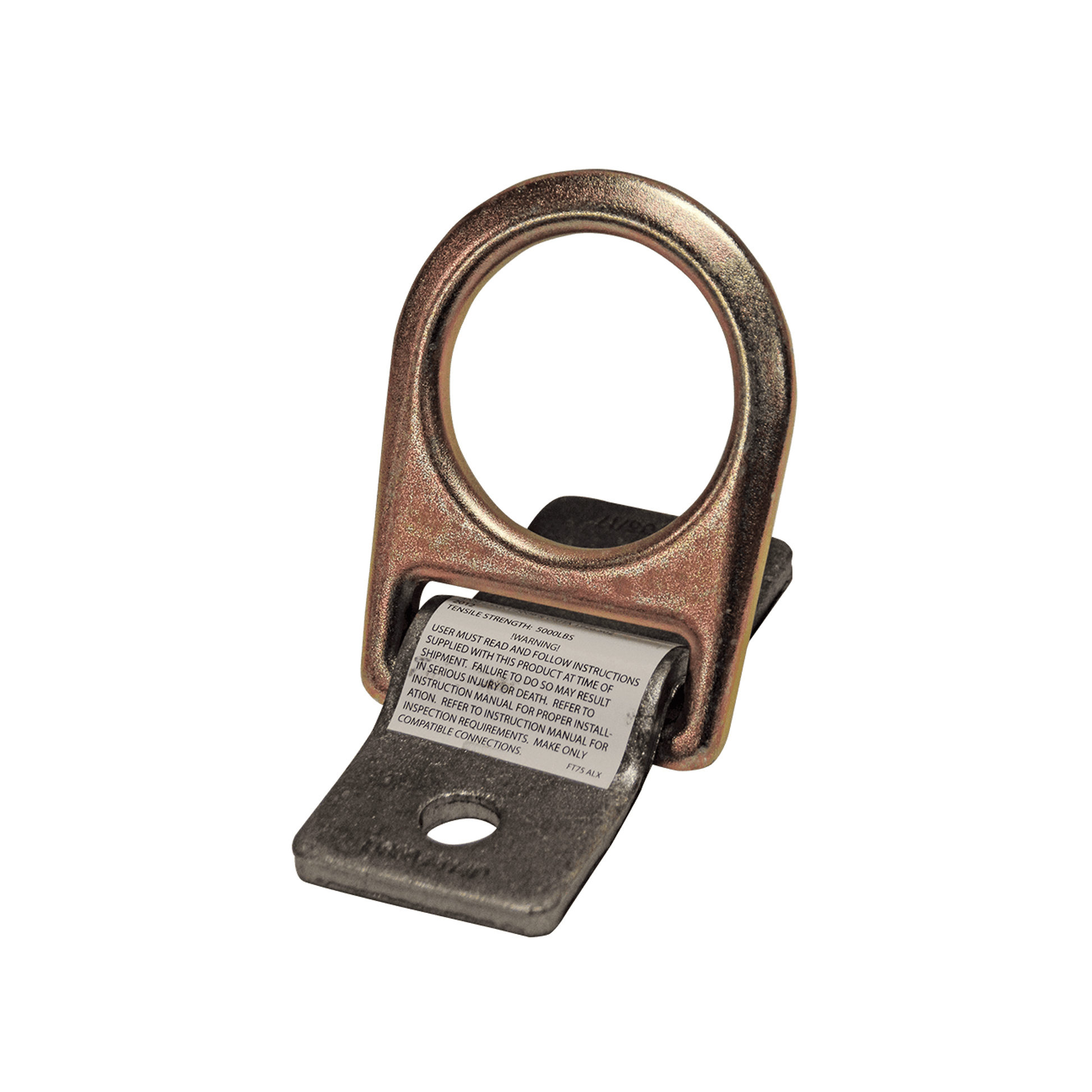 FallTech Weld-on D-ring Anchor with Unplated Installation Plate - 7414P