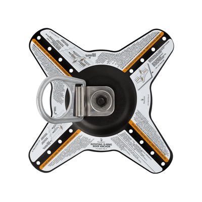 FallTech 360° Rotating D-Ring Roof Anchor w/Fastners - 7420