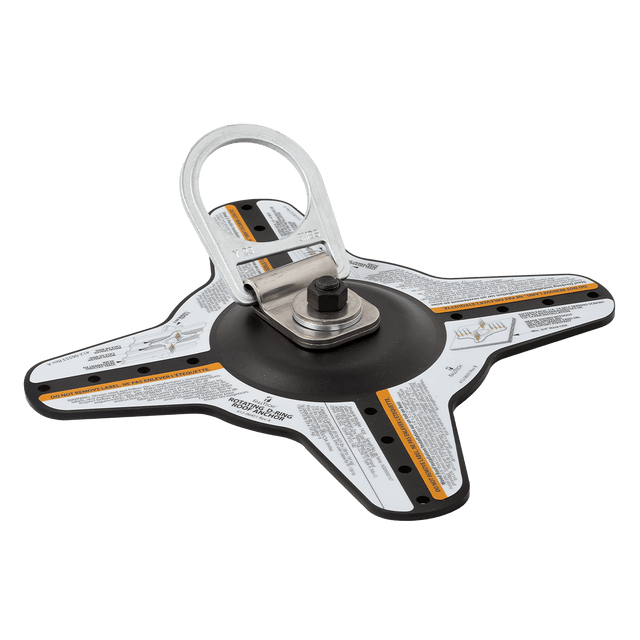 FallTech 360° Rotating D-Ring Roof Anchor w/Fastners - 7420