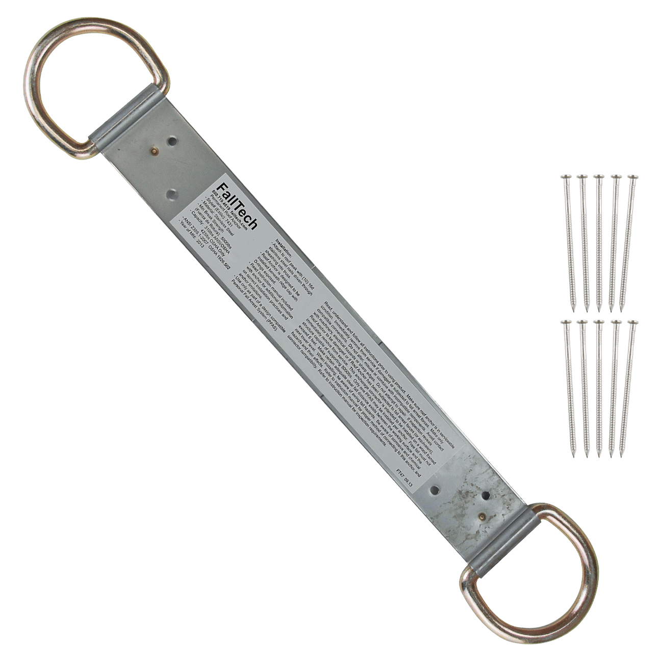 FallTech Twin-D Permanent Roof Anchor for Wood - 7431