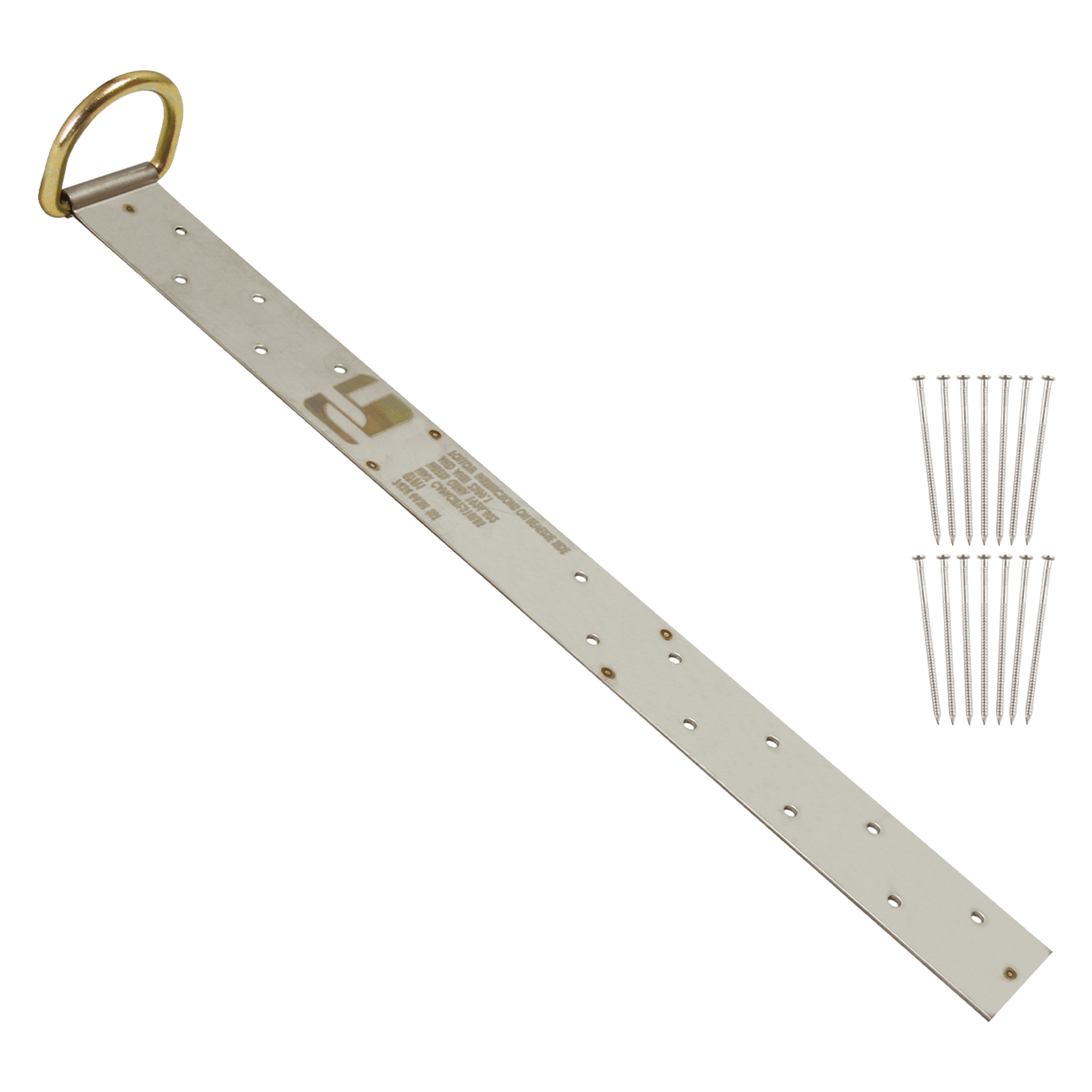 FallTech 17" Single-D Permanent Roof Anchor for Wood - 7434