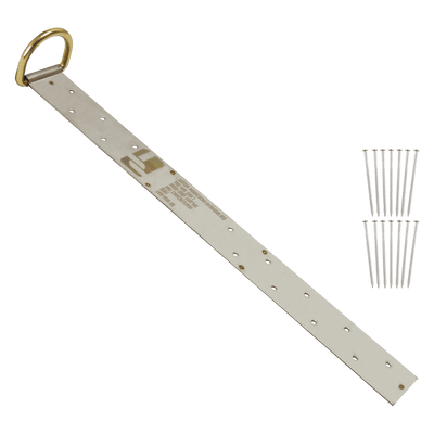 FallTech 8" Single-D Permanent Roof Anchor for Wood - 7434S