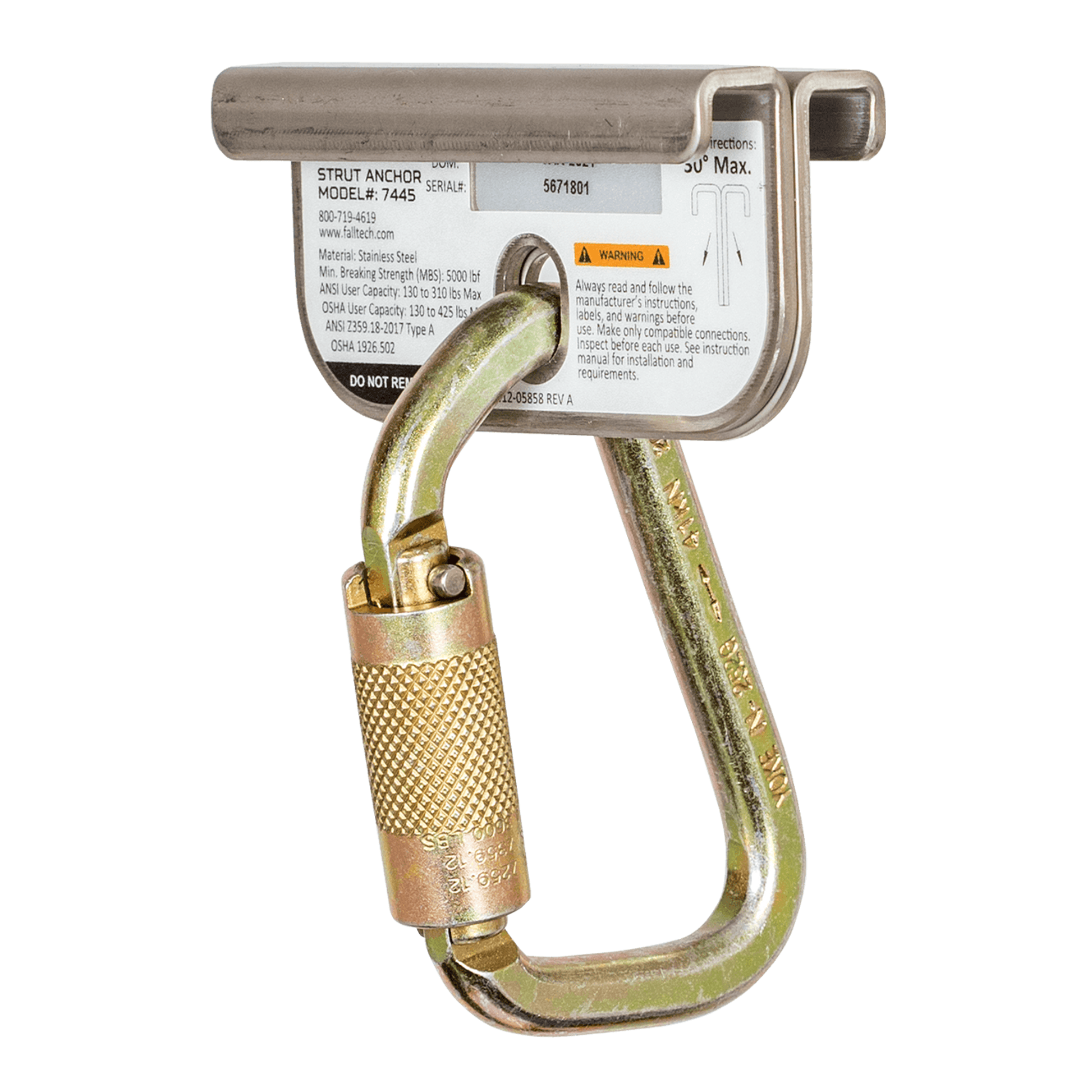 FallTech Stainless Steel Strut Anchor - 7445