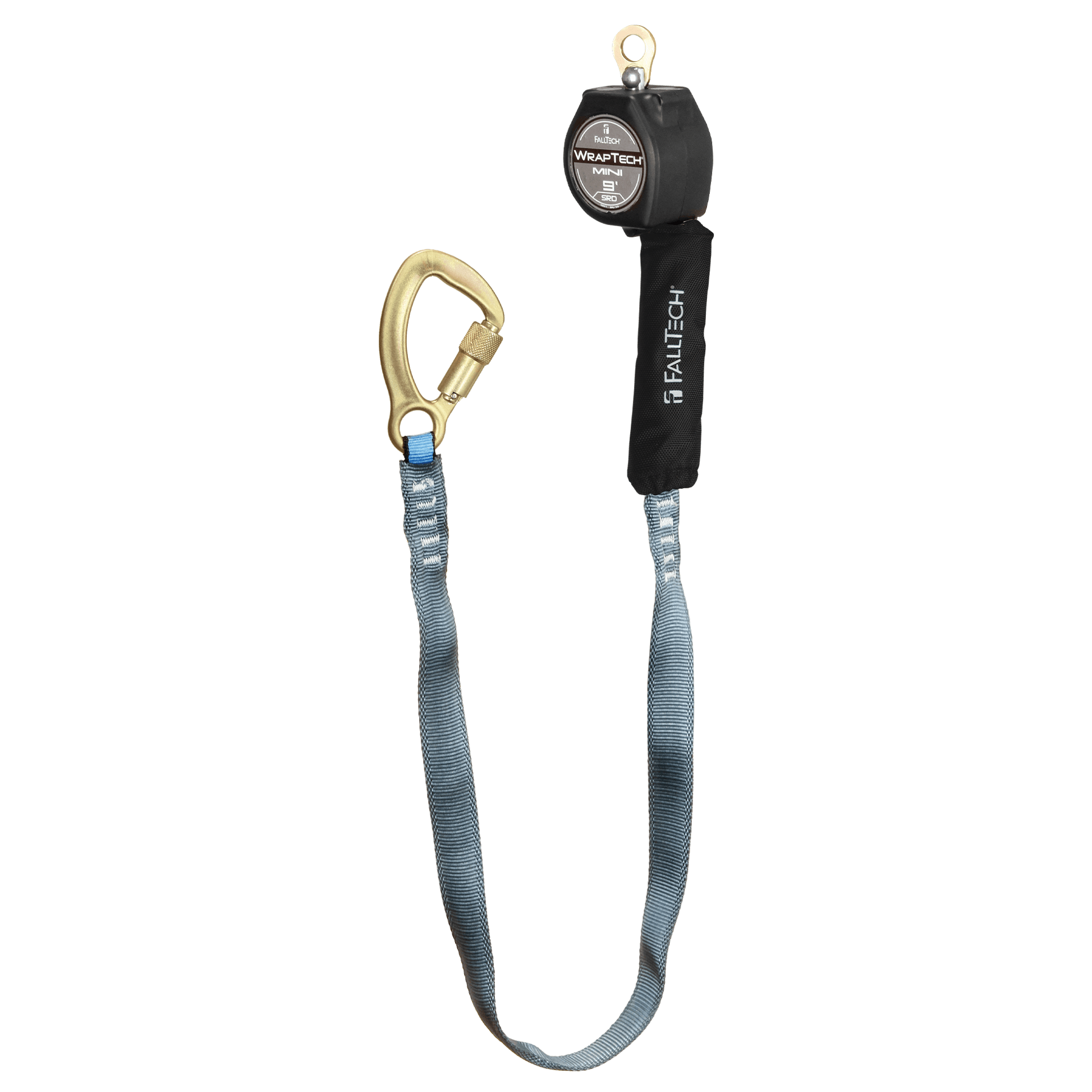 FallTech 9' WrapTech Mini Personal SRL with Steel 5k Carabiner - 74709SA8