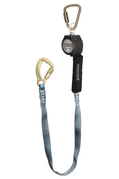 FallTech 9' WrapTech Mini Personal SRL with Steel 5k Carabiner Includes Steel Dorsal Connecting Carabiner - 74709SB8