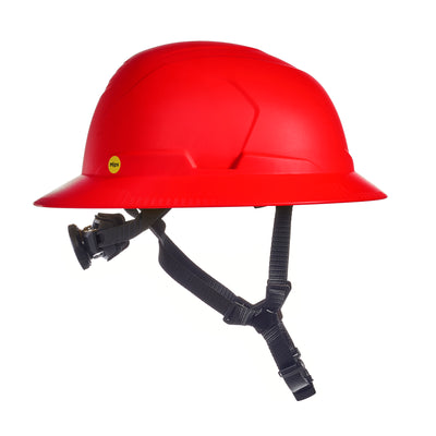 MSA V-Gard H2 Full Brim - Type II Class C - Mips - Safety Helmet - Non-Vented - Red - 10250623