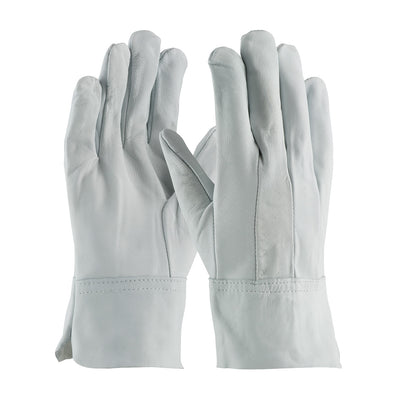 PIP Top Grain Goatskin Leather TIG/MIG Welder's Glove - Slip-On Cuff - Gray - 1/DZ - 75-4904