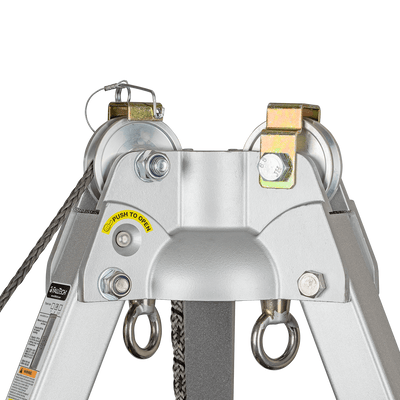 FallTech 8' Tripod Kit with 7281TT 3-way SRL-R and Storage Bags - 7508T