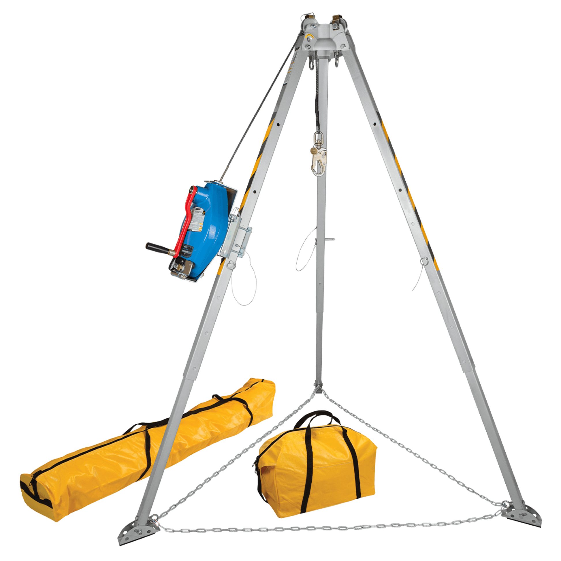 FallTech 8' Tripod Kit with 7281TT 3-way SRL-R and Storage Bags - 7508T