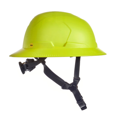 MSA V-Gard H2 Full Brim - Type II Class C - Mips - Safety Helmet - Non-Vented - Hi-Viz Yellow - 10250626