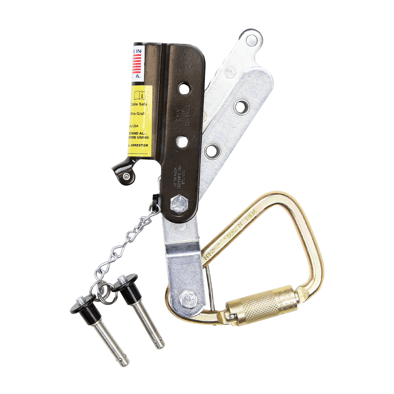 FallTech Hinged Trailing Cable Sleeve with Carabiner - 7609