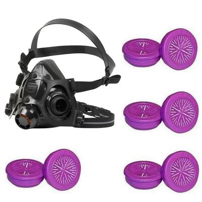 Honeywell North 7700 Half-Mask+4pr North 7580 P100 Filters (S, M, L)