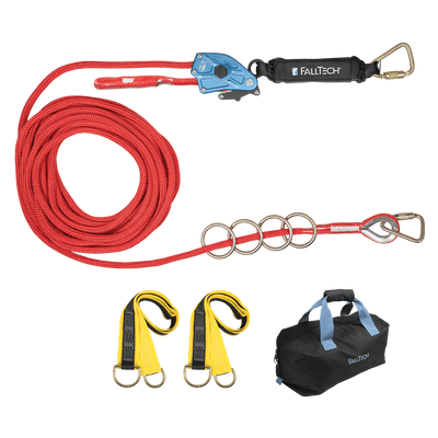FallTech 100' 4-Person Temp Rope HLL System - 772100