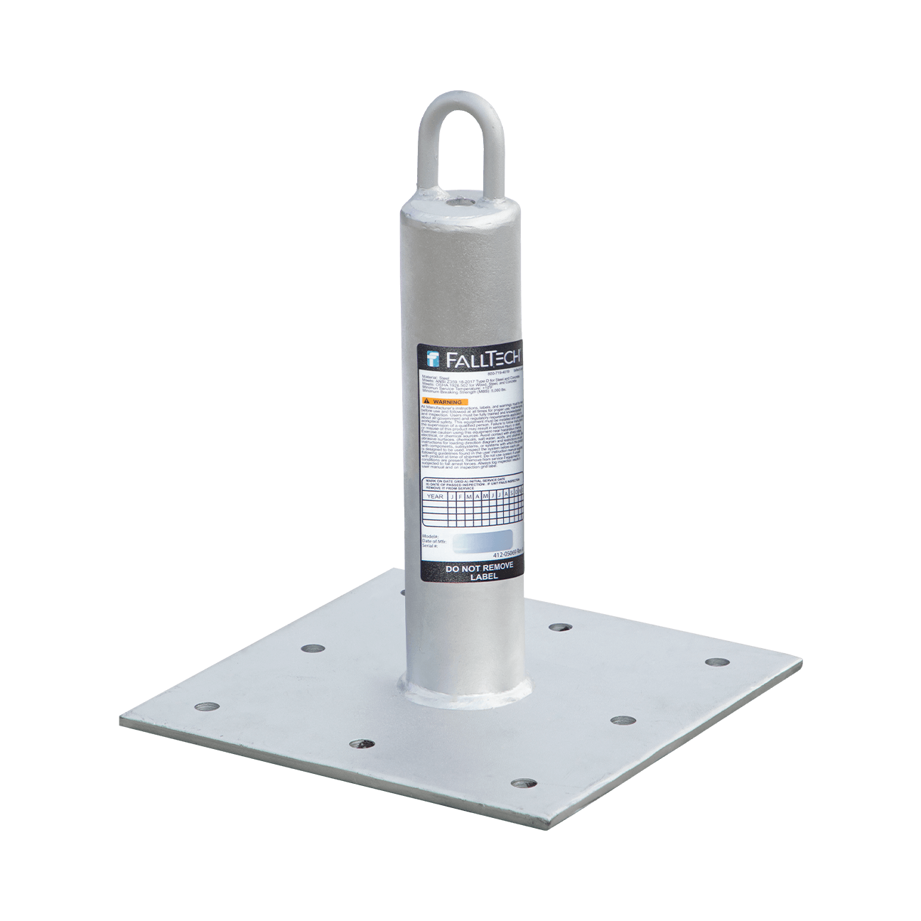 FallTech Post Anchor with Welded-eye for Concrete and Steel - 78012CSWE