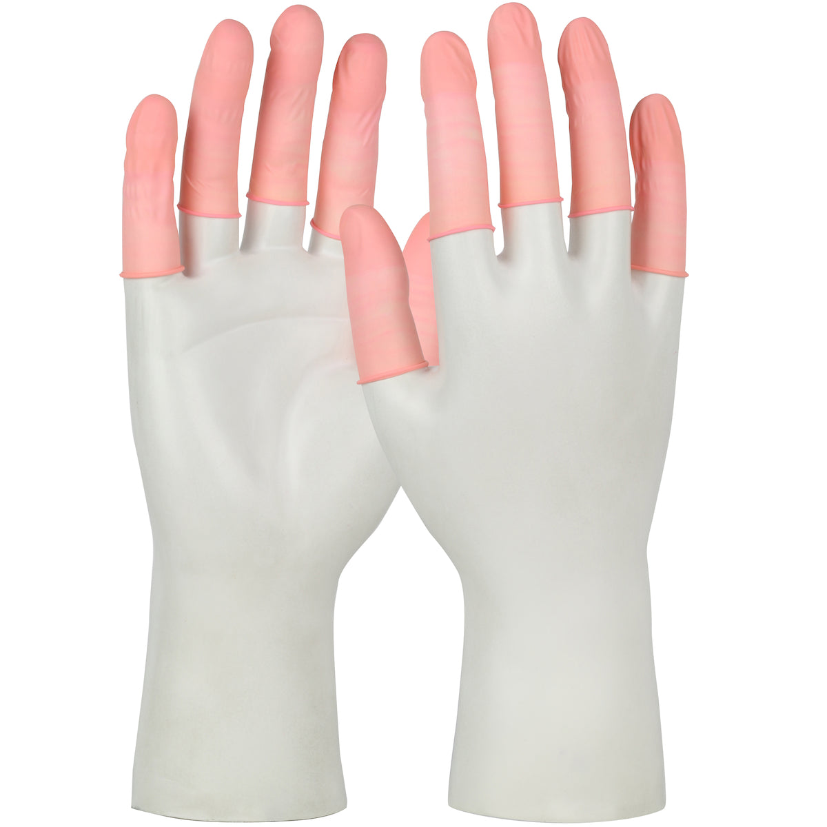 QRP Qualatex Anti-Static Vacuum Sealed Latex Finger Cots ISO 5 (Class 100) - Pink - 1/CS - 7C