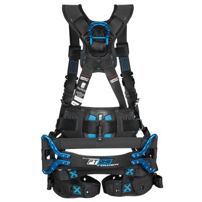 FallTech Carbon FT-One Tower Climber Harness - Tongue Buckle Leg Adjustments - 8048