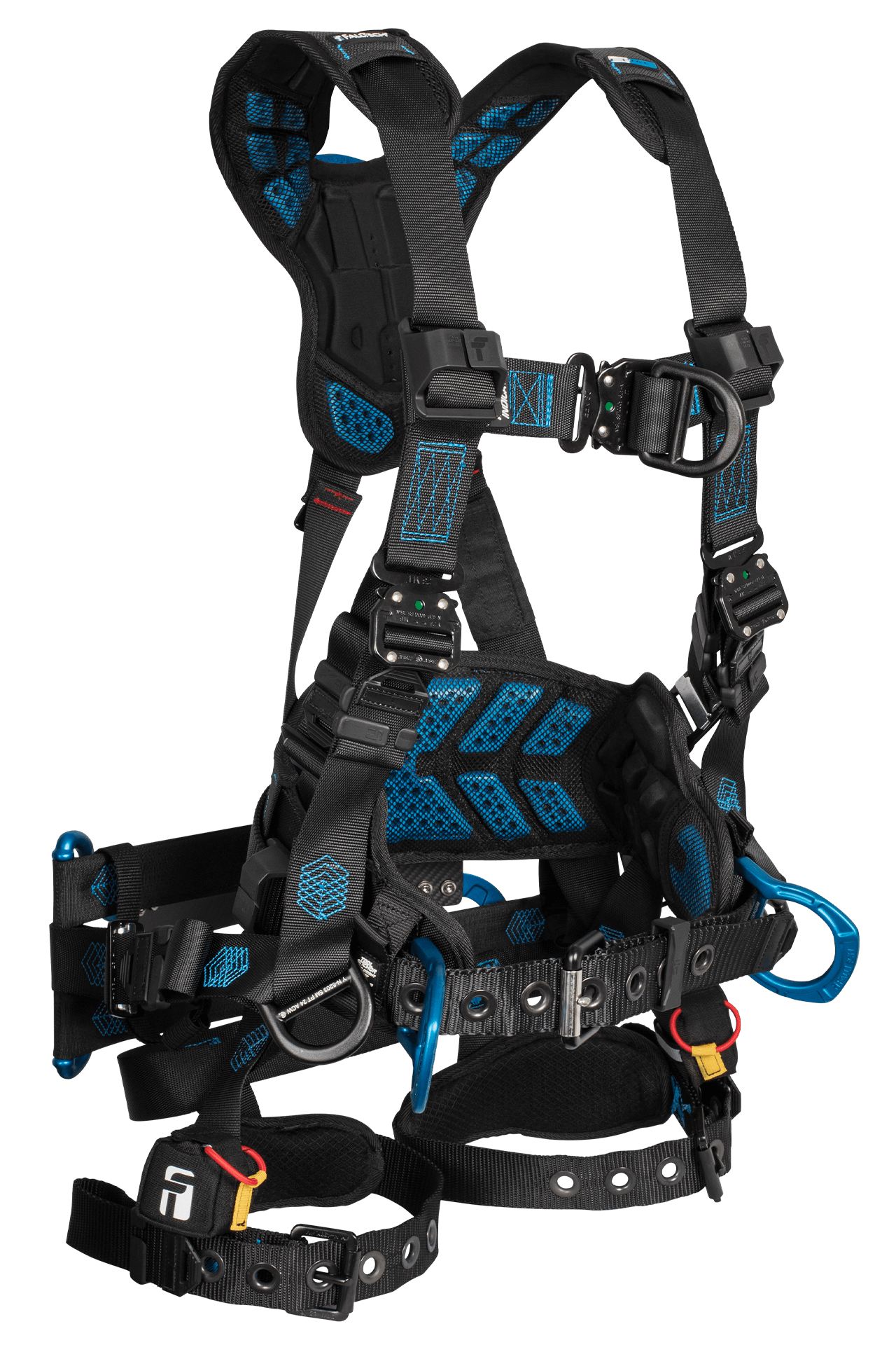 FallTech Carbon FT-One Tower Climber Harness - Tongue Buckle Leg Adjustments - Large - 8048L