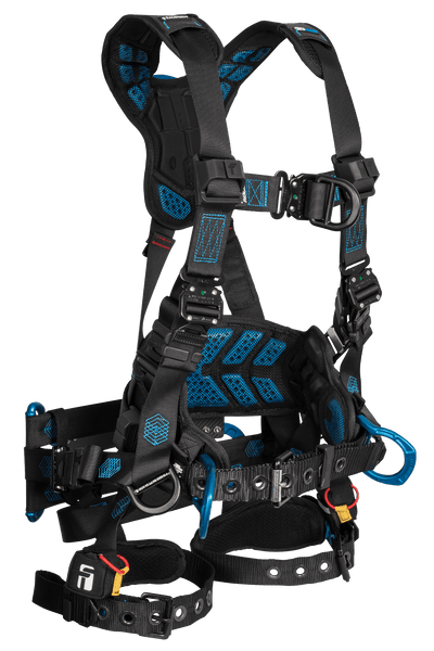 FallTech Carbon FT-One Tower Climber Harness - Tongue Buckle Leg Adjustments - 8048