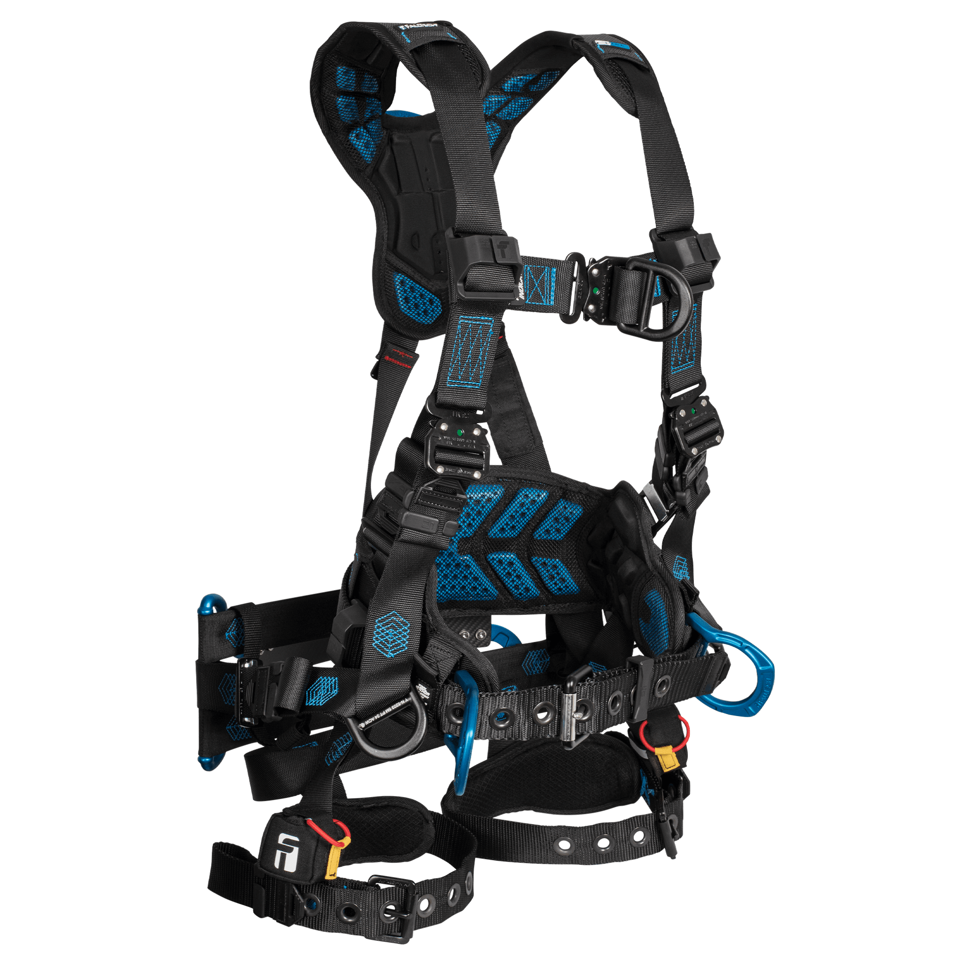 FallTech Carbon FT-One Tower Climber Harness - Tongue Buckle Leg Adjustments - Small - 8048S