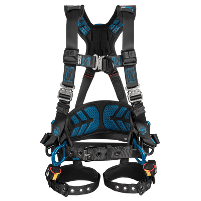 FallTech Carbon FT-One Tower Climber Harness - Tongue Buckle Leg Adjustments - 8048