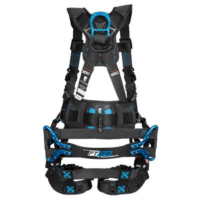 FallTech Carbon FT-One Tower Climber Harness - Quick-Connect Leg Adjustments - 8048QC