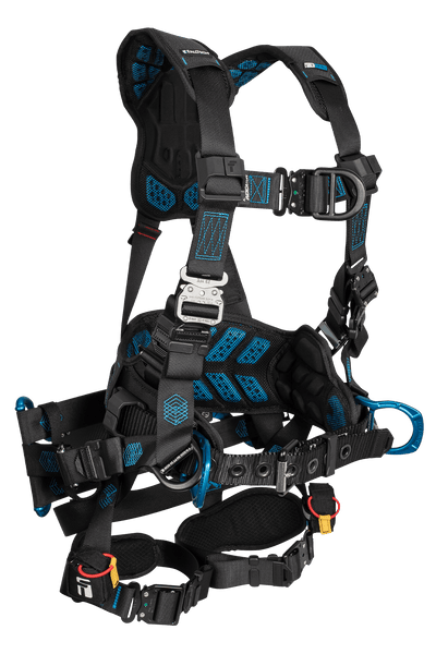 FallTech Carbon FT-One Tower Climber Harness - Quick-Connect Leg Adjustments - 8048QC