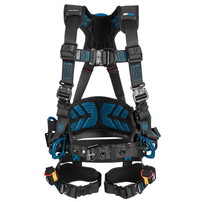 FallTech Carbon FT-One Tower Climber Harness - Quick-Connect Leg Adjustments - 8048QC