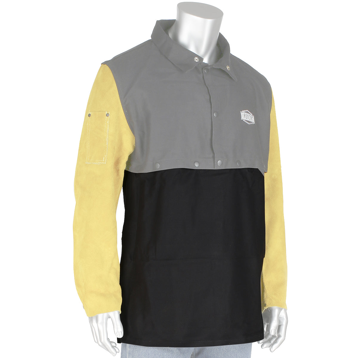 Ironcat FR Clothing-Welding Proban / Cotton Bib Apron for 8051 Cape Sleeve - Dark Brown - 1/EA - 8052