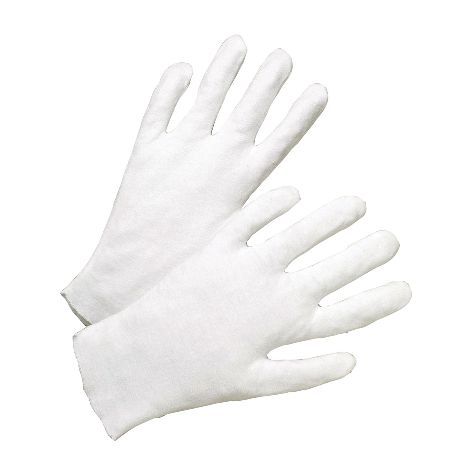 PIP Heavy Weight Cotton Lisle Inspection Glove w/Unhemmed Cuff - Ladies' - White - 1/DZ - 330-WC805L