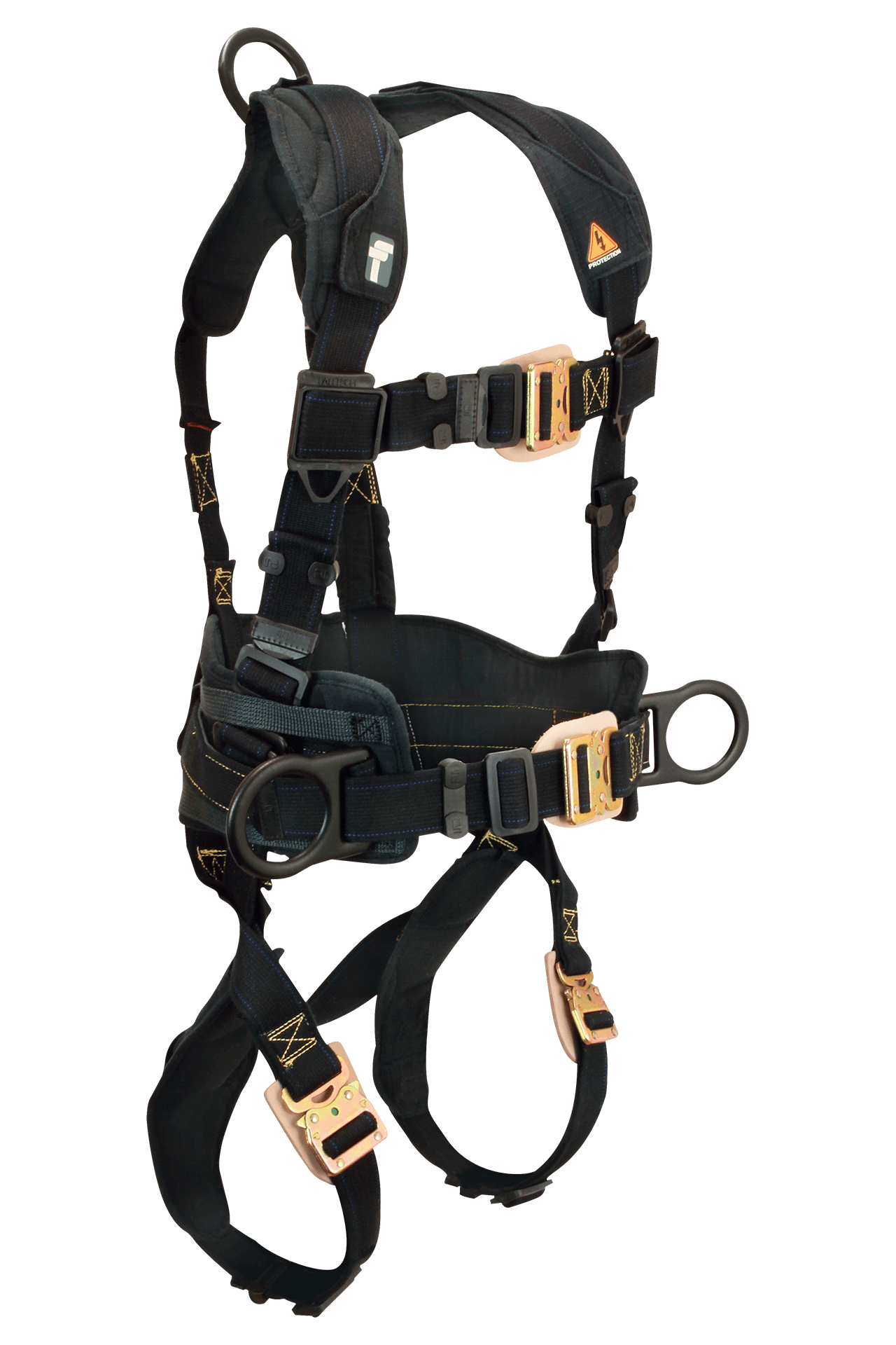 FallTech Arc Flash Nomex 3D Construction Belted Harness Quick Connect Adjustments - Extra-Large - 8070XL