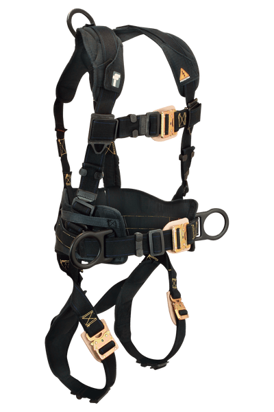FallTech Arc Flash Nomex 3D Construction Belted Harness Quick Connect Adjustments - 8070