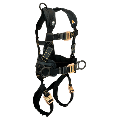 FallTech Arc Flash Nomex 3D Construction Belted Rescue Harness Quick Connect Adjustments - Small - 8070RS