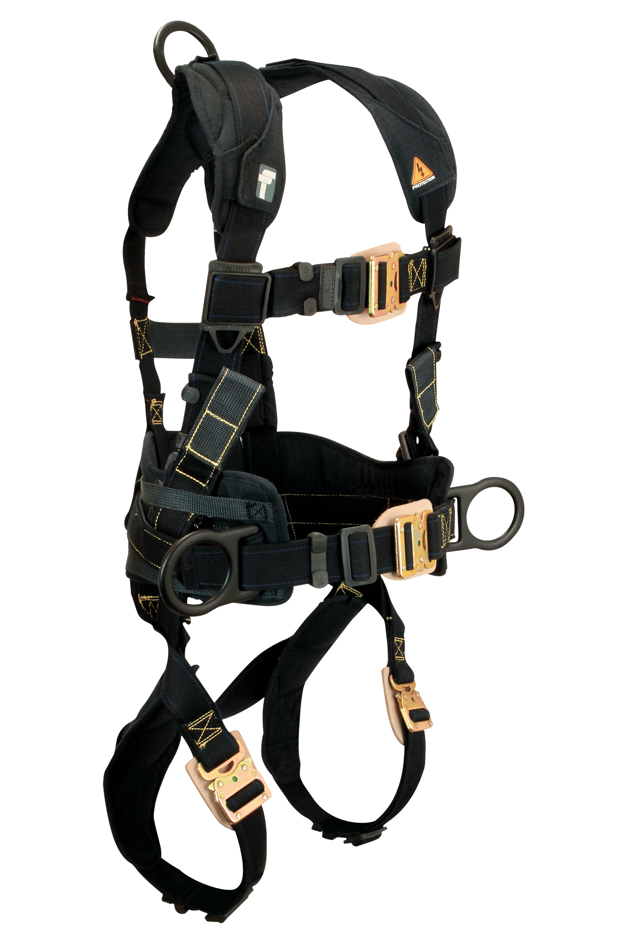 FallTech Arc Flash Nomex 3D Construction Belted Rescue Harness Quick Connect Adjustments - Medium - 8070RM