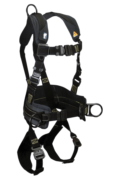 FallTech Arc Flash Nomex 3D Construction Belted Harness Overmolded Quick Connect Adjustments - 8073QC