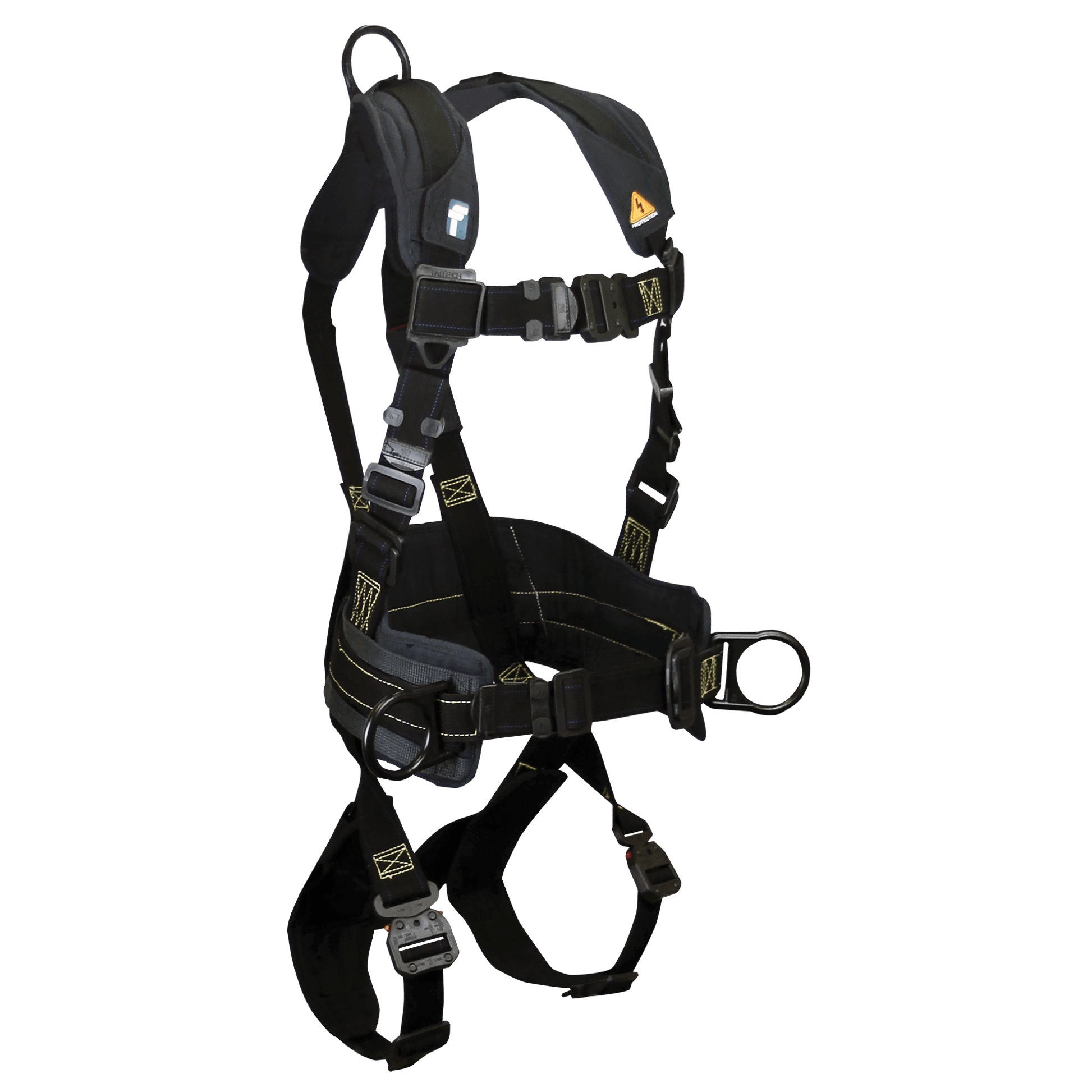 FallTech Arc Flash Nomex 3D Construction Belted Harness Overmolded Quick Connect Adjustments - Large - 8073QCL