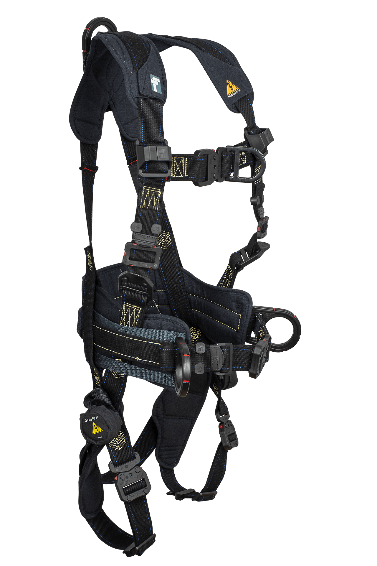 FallTech Arc Flash Nomex 4D Construction Climbing Harness - 3X - 8074FDQC3X