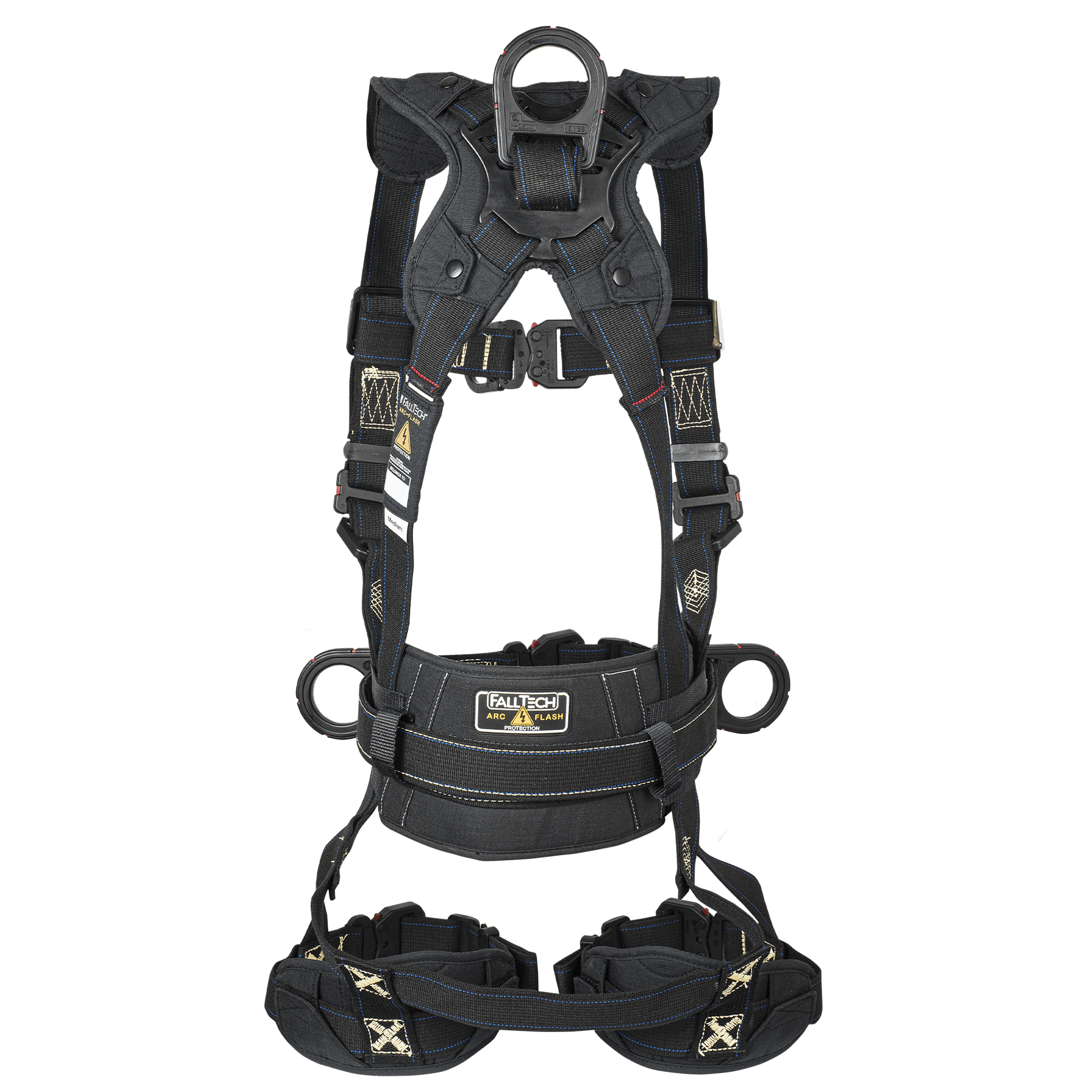 FallTech FT-Arc Flash Construction Climbing Harness - Overmolded Quick Connect Adjustments - 8079FDQC