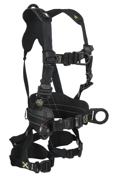 FallTech FT-Arc Flash Construction Climbing Harness - Overmolded Quick Connect Adjustments - 8079FDQC