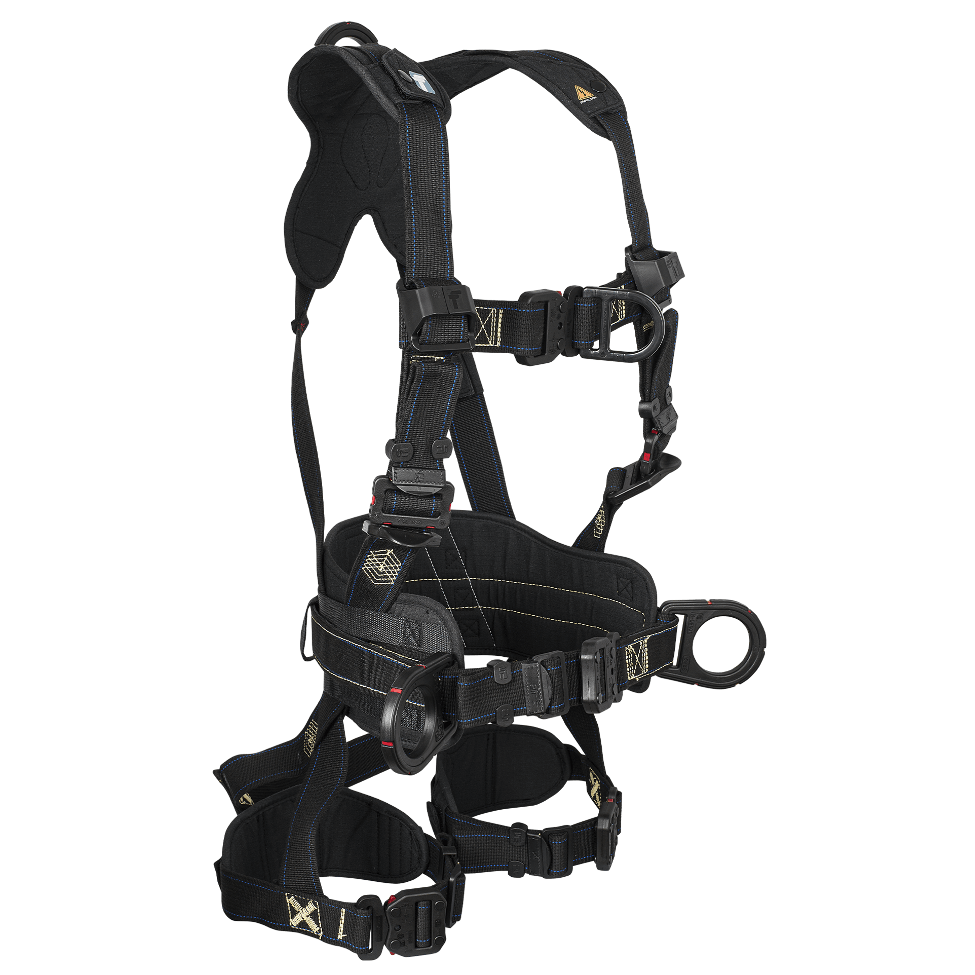 FallTech FT-Arc Flash Construction Climbing Harness - Overmolded Quick Connet Adjustments - Large - 8079FDQCL