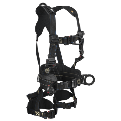 FallTech FT-Arc Flash Construction Climbing Harness - Overmolded Quick Connet Adjustments - Large - 8079FDQCL