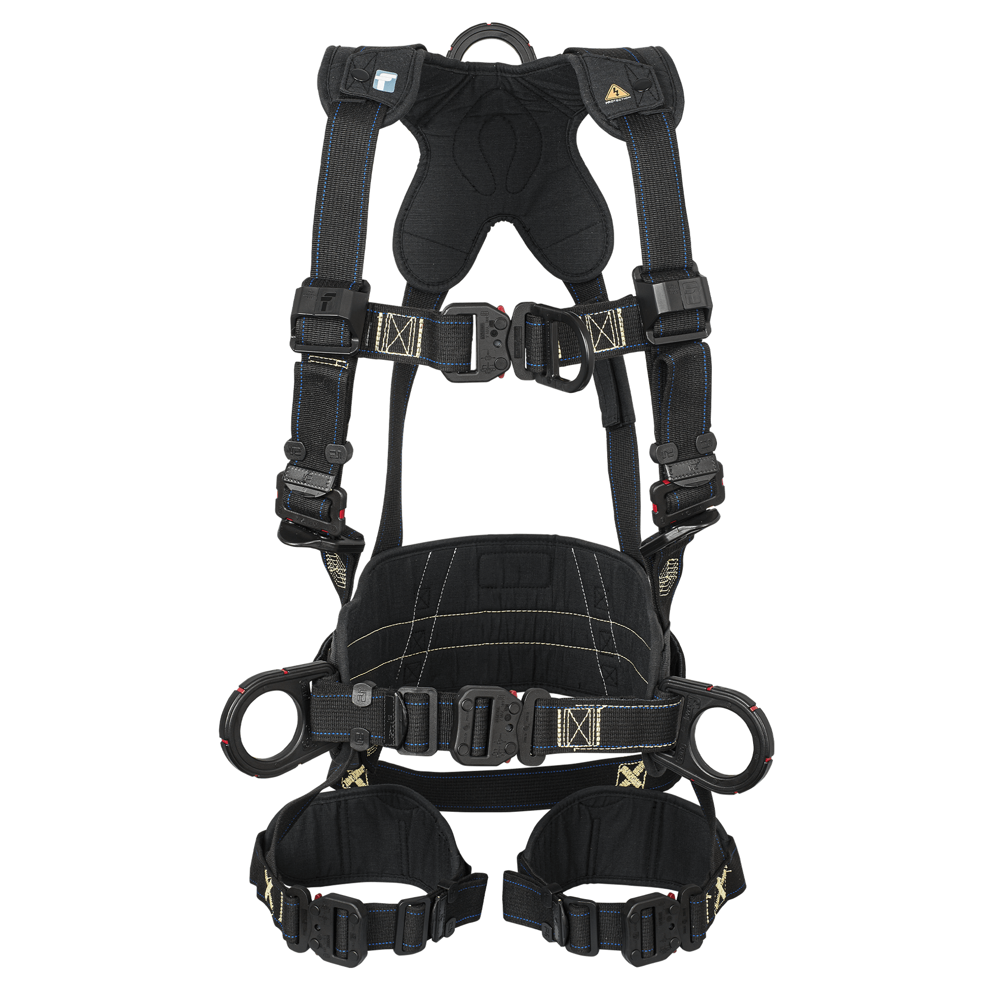 FallTech FT-Arc Flash Construction Climbing Harness - Overmolded Quick Connect Adjustments - 8079FDQC