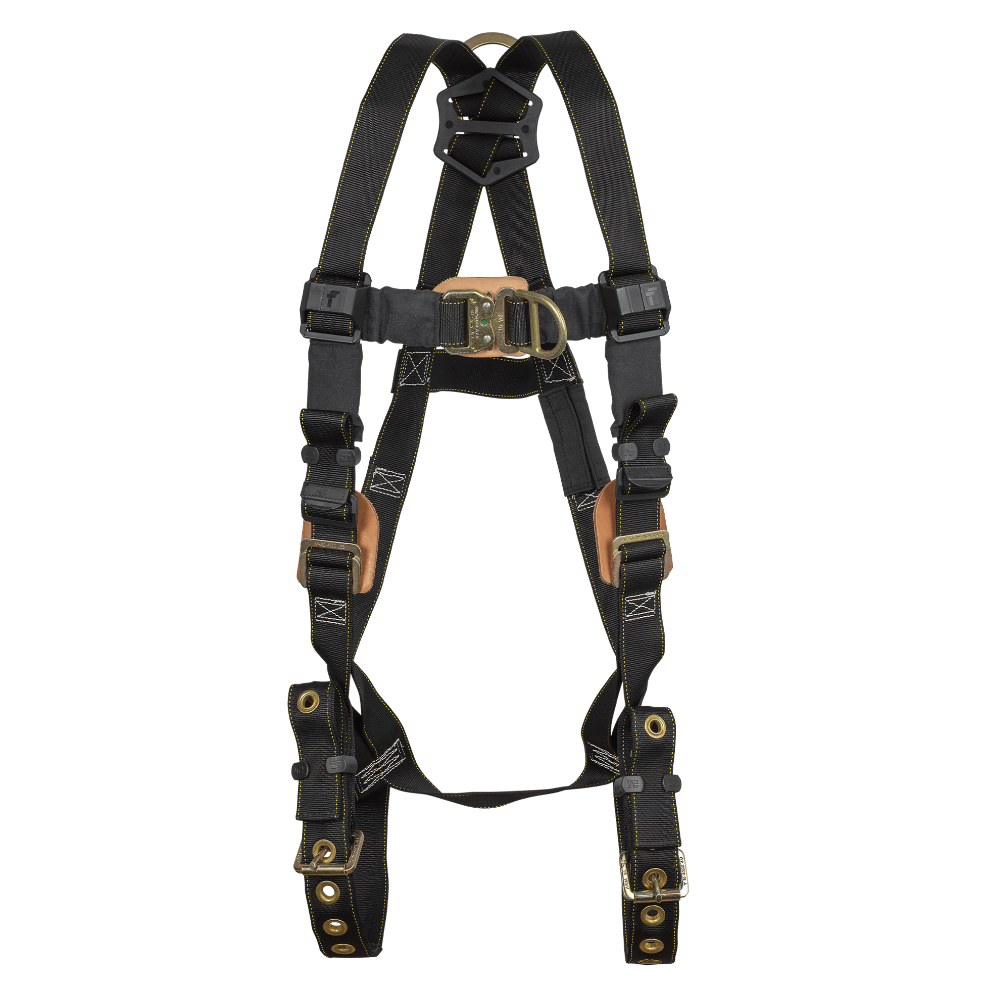 FallTech Arc Flash Nylon 2D Climbing Non-belted Harness - Tongue Buckle Leg - 8087DFD