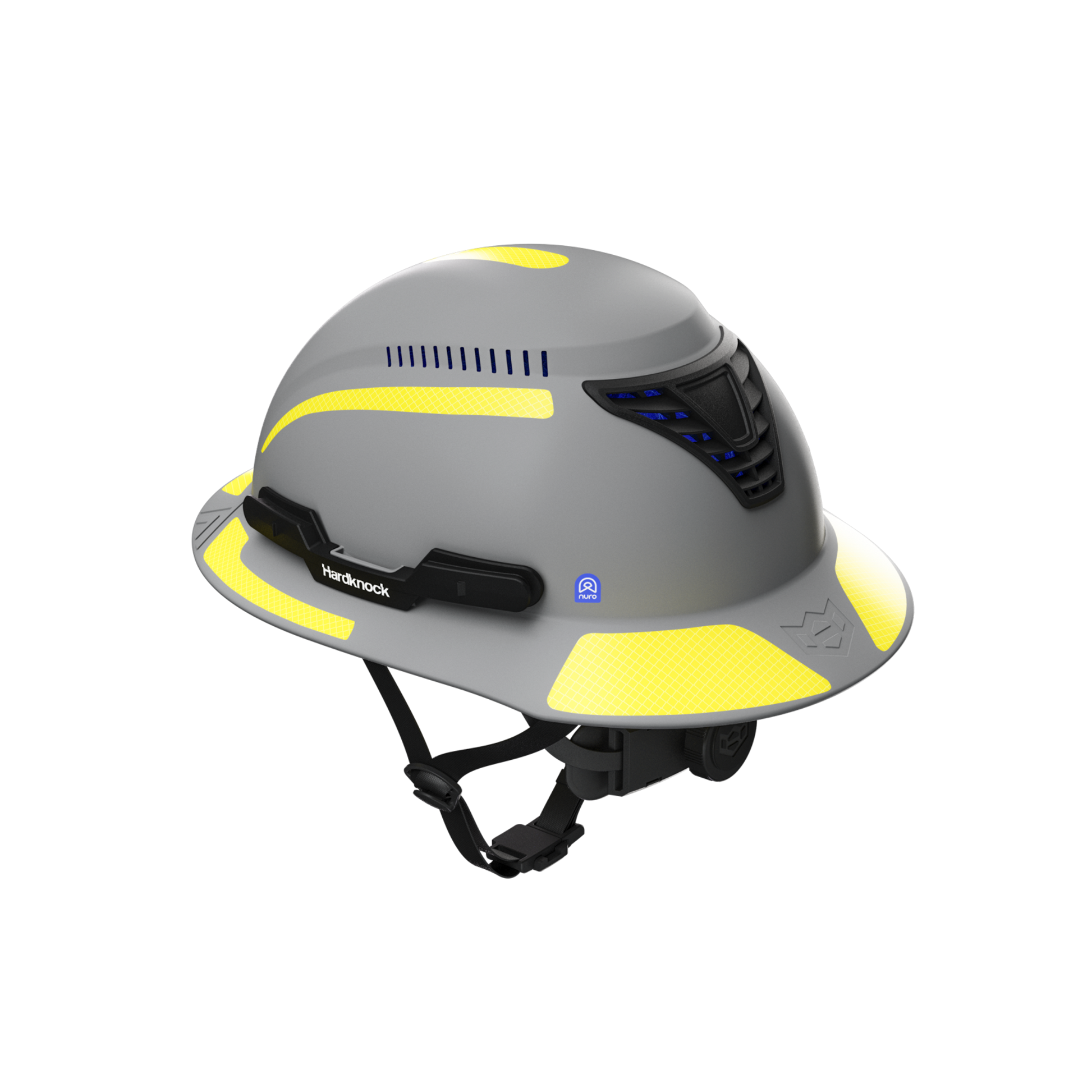 Hardknock Reflective Diamond Grade Sticker Kit for Resolve Full Brim Helmet - Neon Yellow - 10 Pack - 810-0-740-10