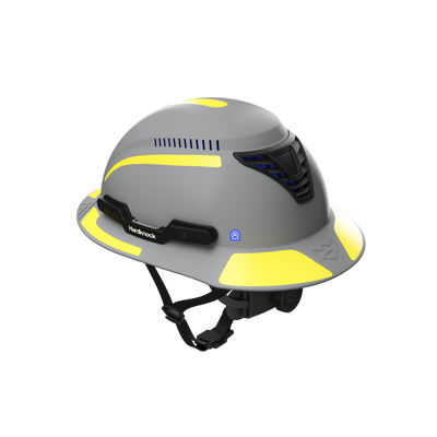 Hardknock Reflective Diamond Grade Sticker Kit for Resolve Full Brim Helmet - Neon Yellow - 10 Pack - 810-0-740-10