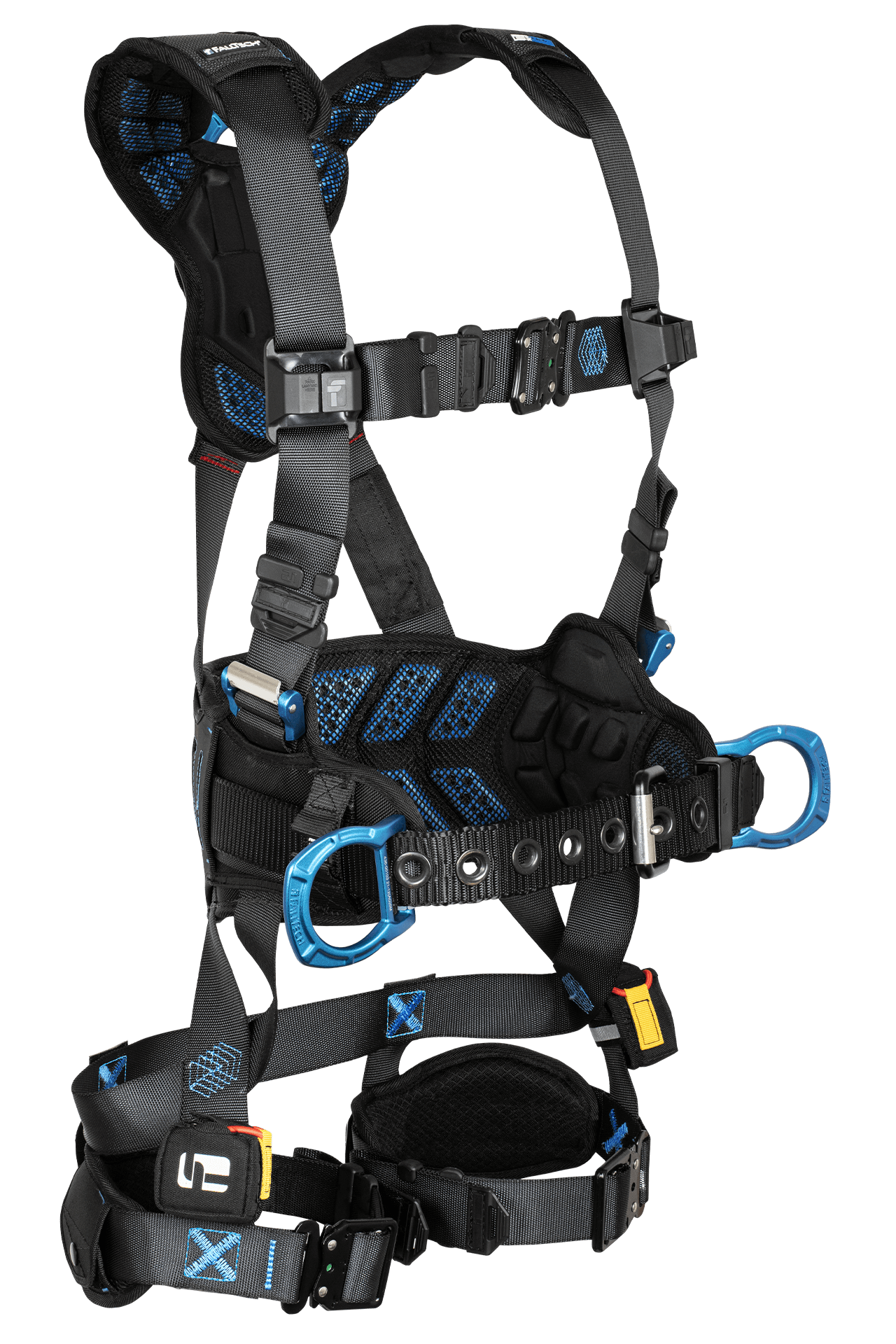 FallTech FT-One 3D Construction Belted Harness Quick Connect Adjustments - 3X - 8123BQC3X