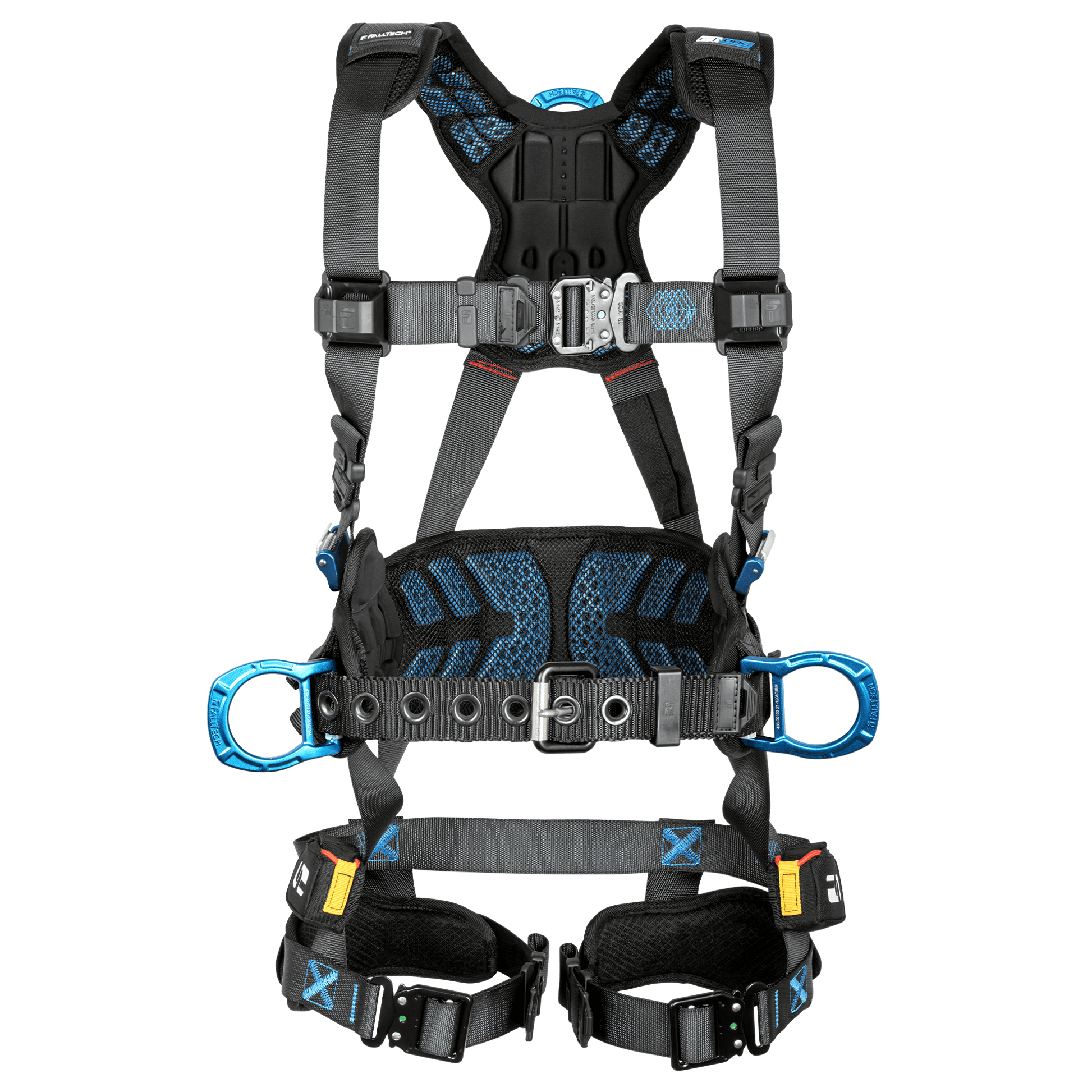 FallTech FT-One 3D Construction Belted Harness Quick Connect Adjustments - 8123BQC