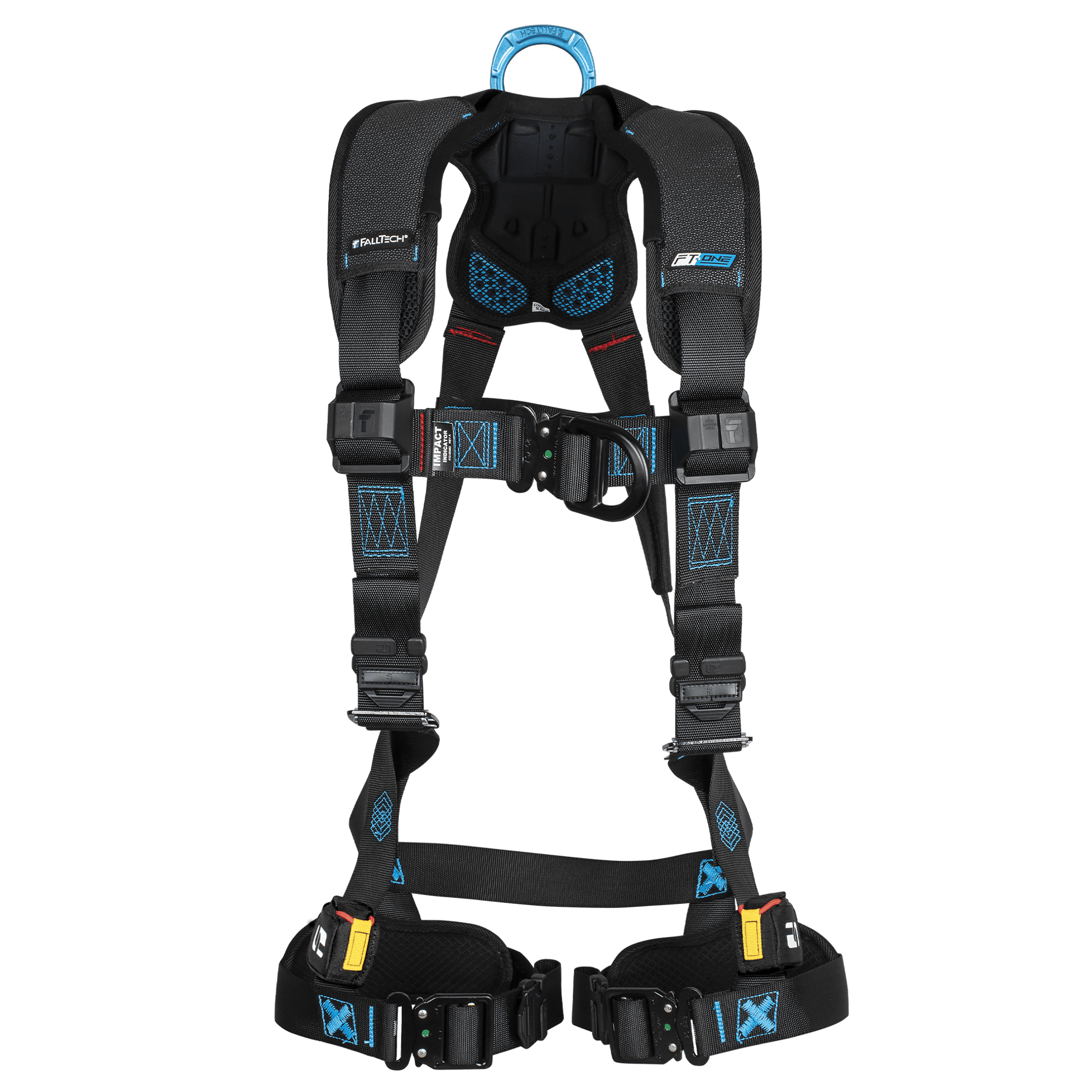 FallTech FT-One 2D Climbing Non-Belted Full Body Harness Quick Connect Adjustments - 8124BFDQC