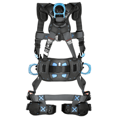 FallTech FT-One 3D Construction Belted Harness Tongue Buckle Leg Adjustments - 8127B