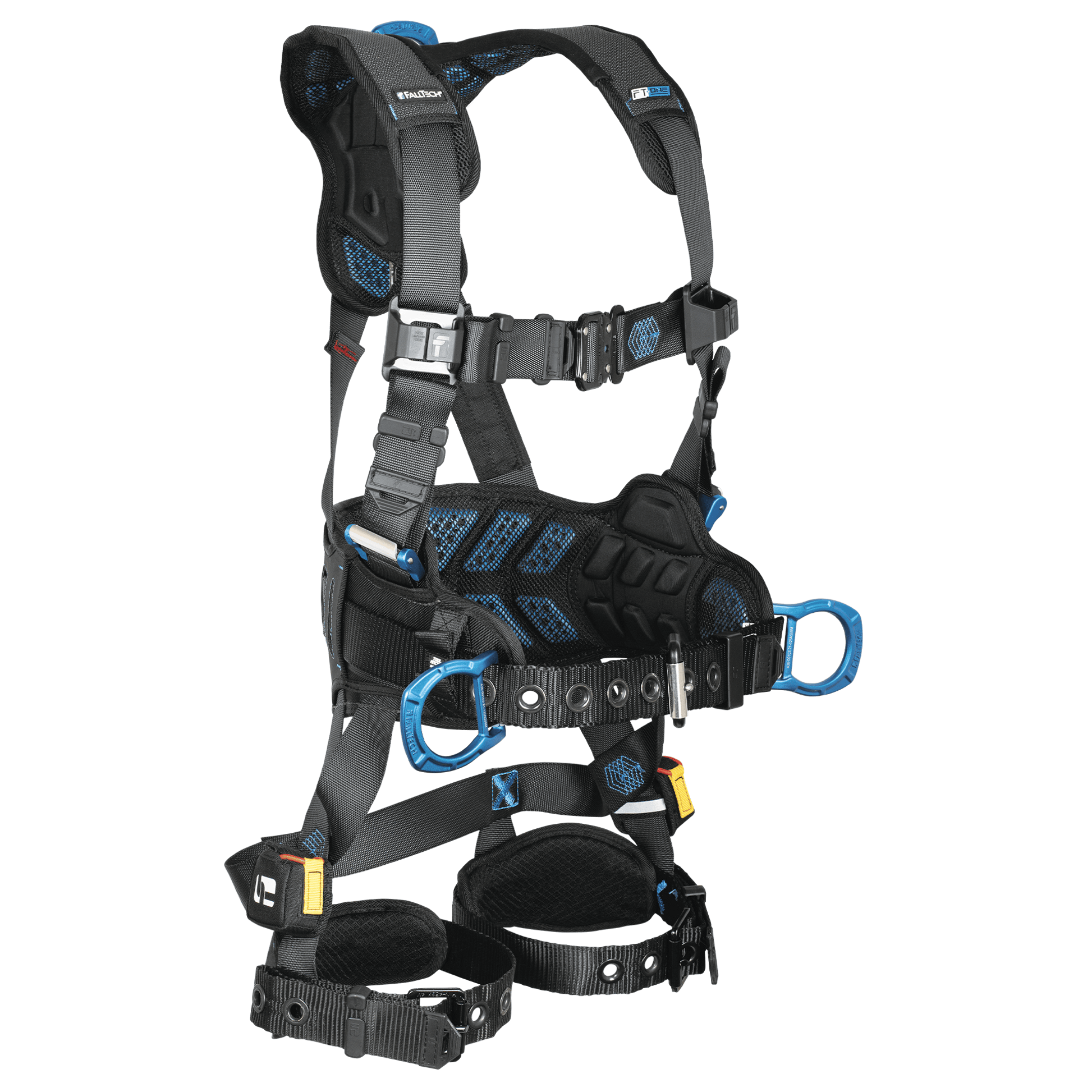 FallTech FT-One 3D Construction Belted Harness Tongue Buckle Leg Adjustments - 2X - 8127B2X